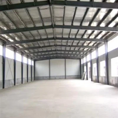 Lagerbygning af stålramme